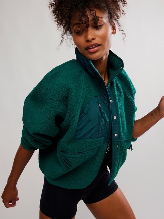 Free People Jackets & Blazers - NWT Free People Hit The Slopes Jacket In Evergreen